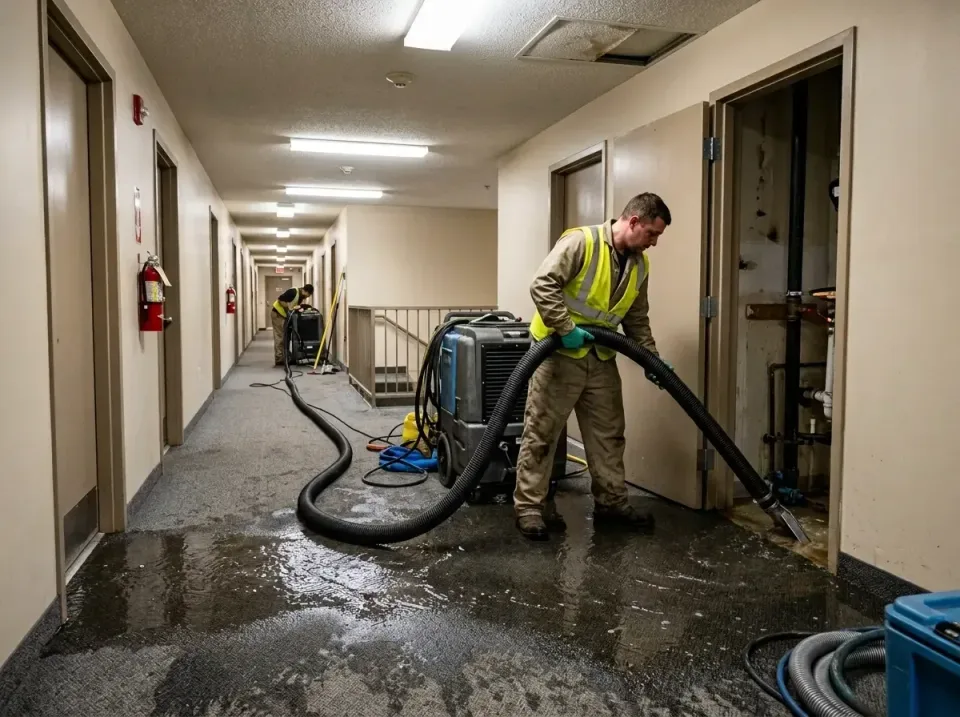 multi-unit-apartment-hallway-f-005 — frequently asked questions, Emergency Burst Pipe Water Extraction & Removal in Northwoo…